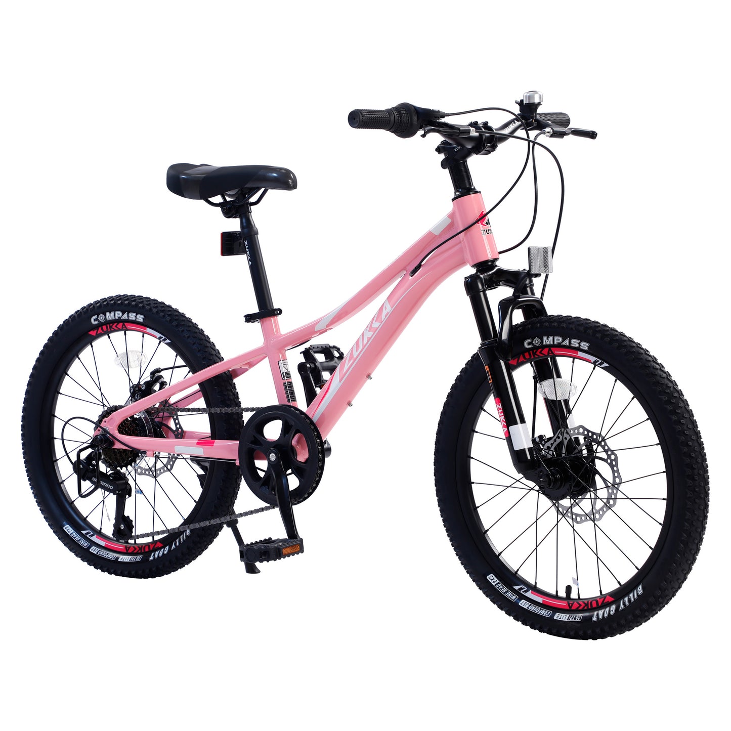 20" Mountain Bike for Teenagers Girls Women, ECARPAT 7 Speeds Gear Bicycle with Dual Disc Brakes, Adult Bike with Front Suspension