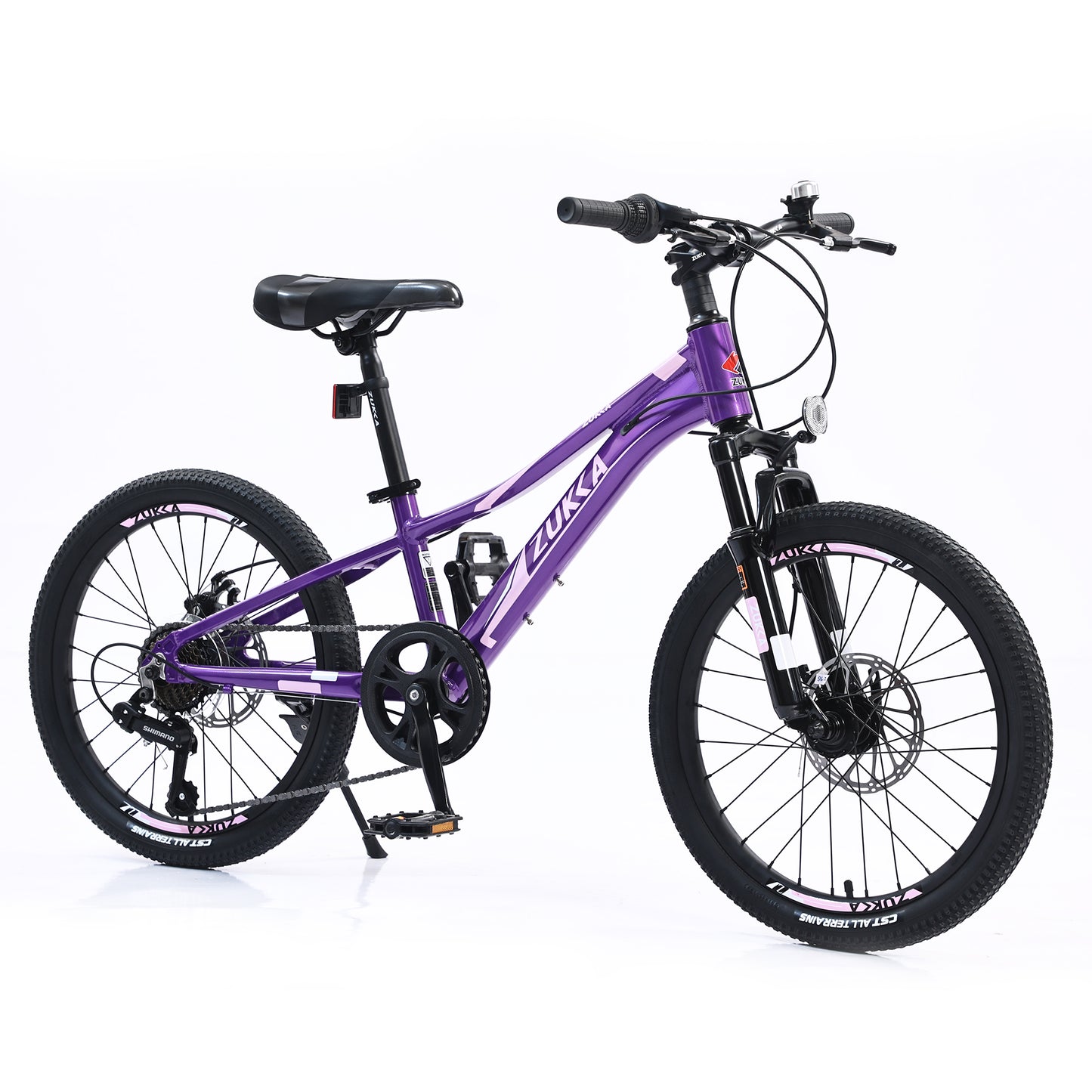 20" Mountain Bike for Teenagers Girls Women, ECARPAT 7 Speeds Gear Bicycle with Dual Disc Brakes, Adult Bike with Front Suspension