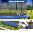 BTMWAY 14ft Trampoline Outdoor, big trampoline with 360° Safety Net, Heavy Duty Trampoline for Kids and Adults, Kids Trampoline with 6 Curved Poles, Play Ground Outdoor, In Ground Trampoline
