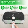 BTMWAY Vibration Plate Exercise Machine, Workout Equipment with Resistance Band, Vibration Plate for Lymphatic Drainage, Vibrating Plate Exercise Machine for Weight Loss, Cardio Equipment