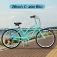 7 Speed Bicycles 26"Inch Multiple Colors Men's Beach Cruiser Bike