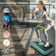 BTMWAY Vibration Plate Exercise Machine for Whole Body Exercise, Lymphatic Drainage Massager for Home Gym, Body Sculpting Machine with 120 Speed Levels, Leg Workout Equipment, Exercise Step Platform