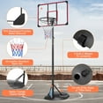 BTMWAY Portable Basketball Hoop Outdoor, 7.5-9.2ft Height Adjustable basketball hoop for Kids Youth and Adults in Backyard, Youth Basketball Goal with Wheels, Outdoor Kids Play Equipment