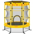 BTMWAY 55" Toddler Trampoline for Kids, Mini trampoline for kids, Indoor Trampoline for Kids, 4.5ft Baby Trampoline with 360 Degree Enclosure Net and Safety Pad, Jumping Toys for Toddlers