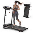 Foldable Treadmill with Incline, Treadmills for Home with LCD Display, Bluetooth Music, Cup Holder, Heart Rate Sensor, Portable Running Machine for Indoor Gym Running Walking Jogging Exercise Fitness