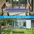 BTMWAY Ping Pong Table Foldable with 2 Ping Pong Paddles, Outdoor Ping Pong Table with Net and Balls, Portable Ping Pong Table Set for families, Table Tennis Set 46.3LBS