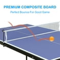 BTMWAY Ping Pong Table Foldable with 2 Ping Pong Paddles, Outdoor Ping Pong Table with Net and Balls, Portable Ping Pong Table Set for families, Table Tennis Set 30.82LBS