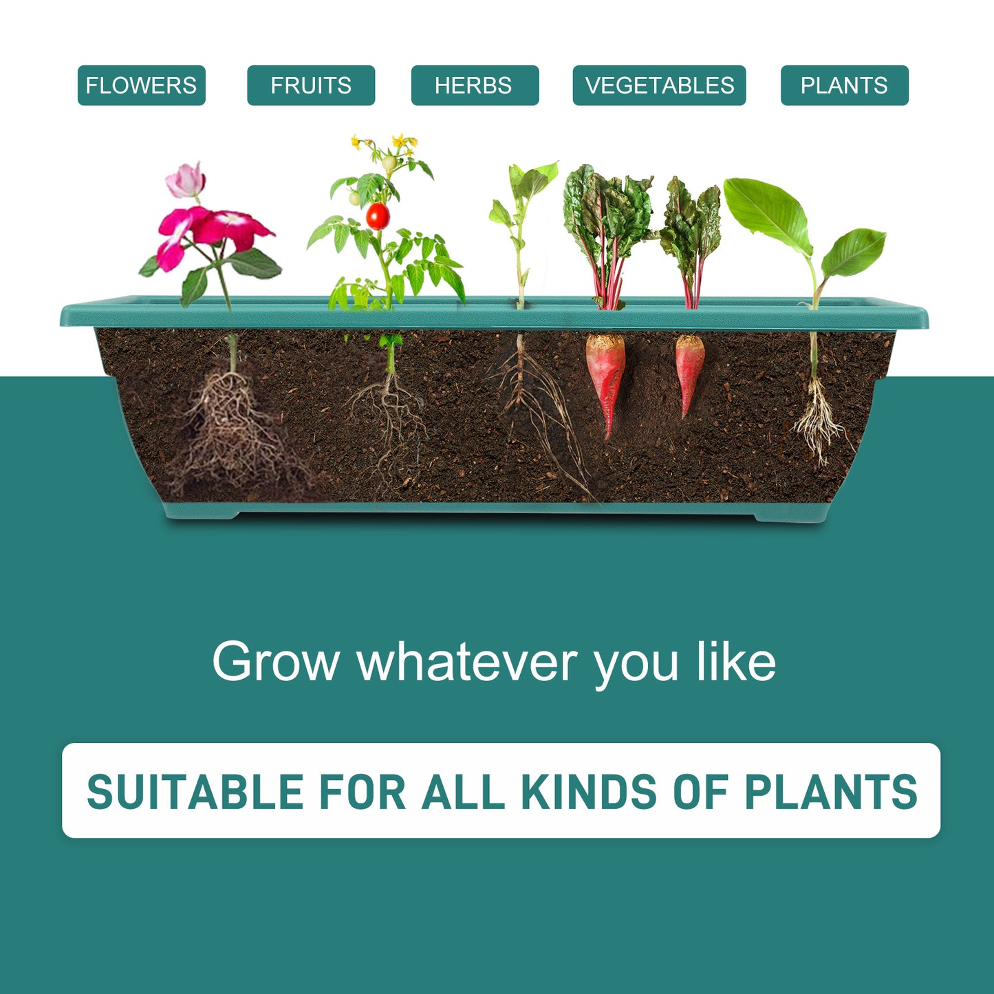 BTMWAY Raised Garden Planter Bed, Tiered Planter Stand with 5 Boxes, Vertical Raised Garden Bed for Herbs, Flowers, or Vegetables in Patio Balcony Indoor Outdoor