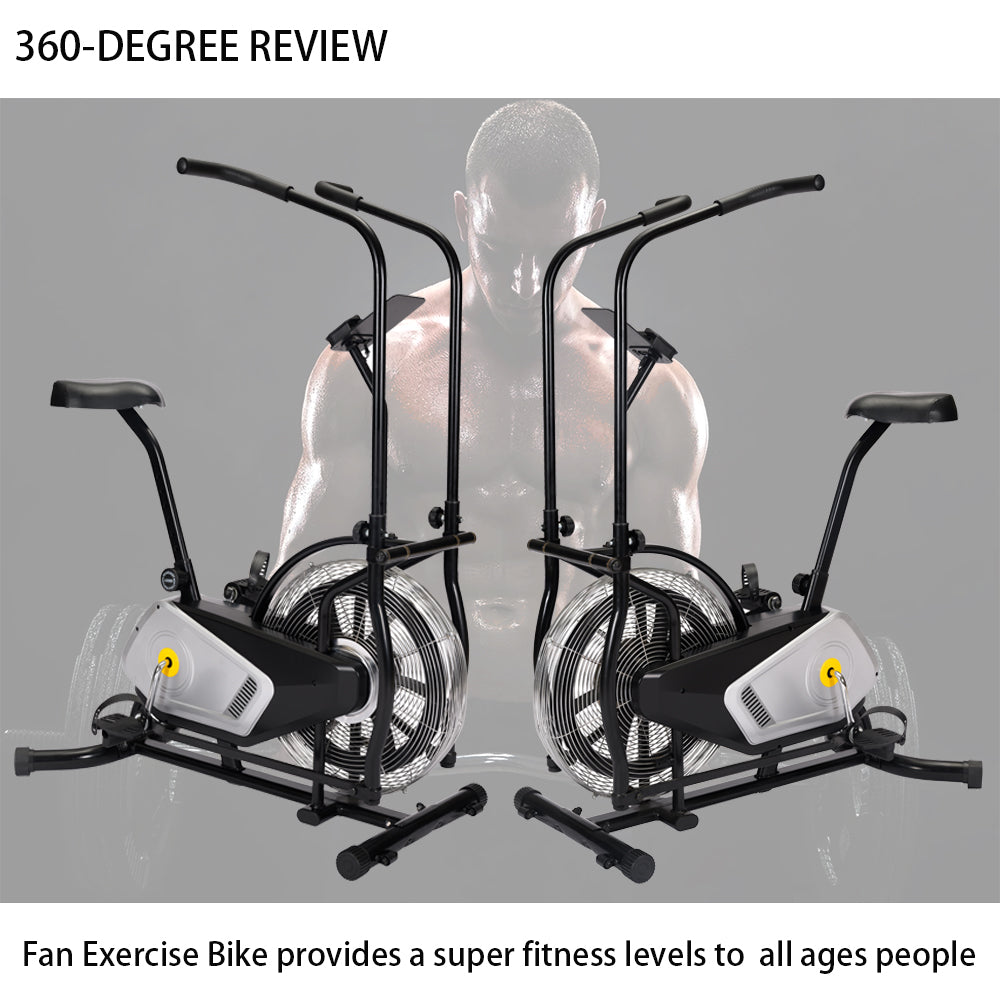 Air Fan Upright Exercise Bike, Cardio Fitness Upright Fan Bike for Home/Gym/Workout/Office, A309