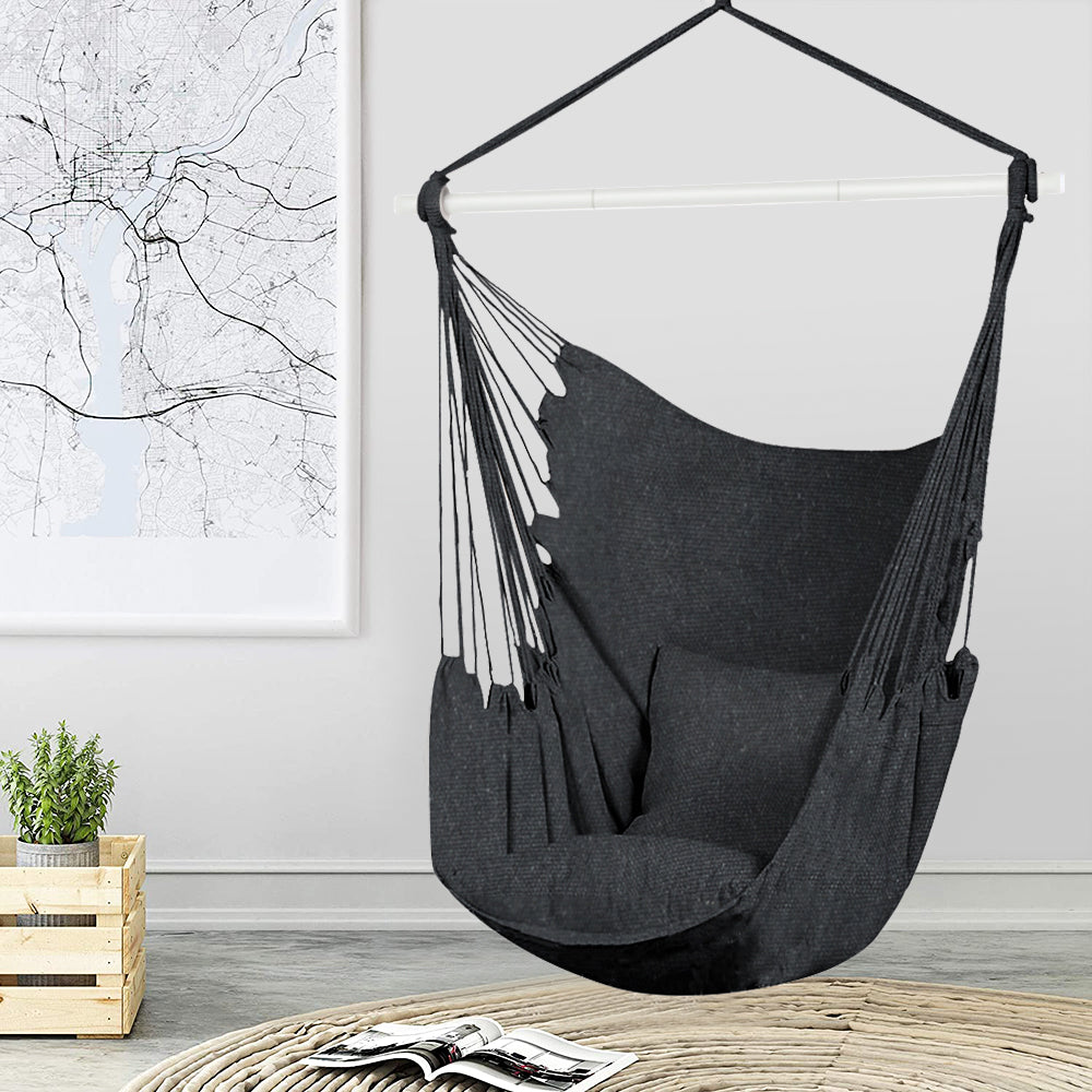 BTMWAY Hammock Chair Hanging Rope Swing, A3958