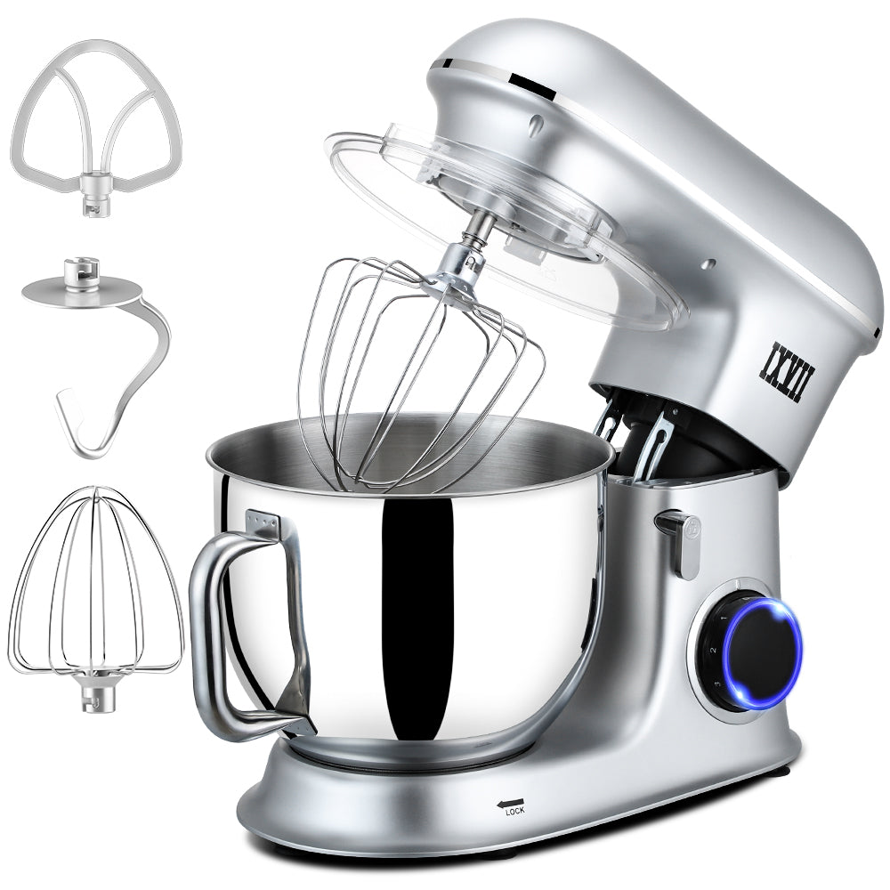 Stand Mixer Clearance, Silver 7.4QT Tilt-Head Electric Stand Mixer