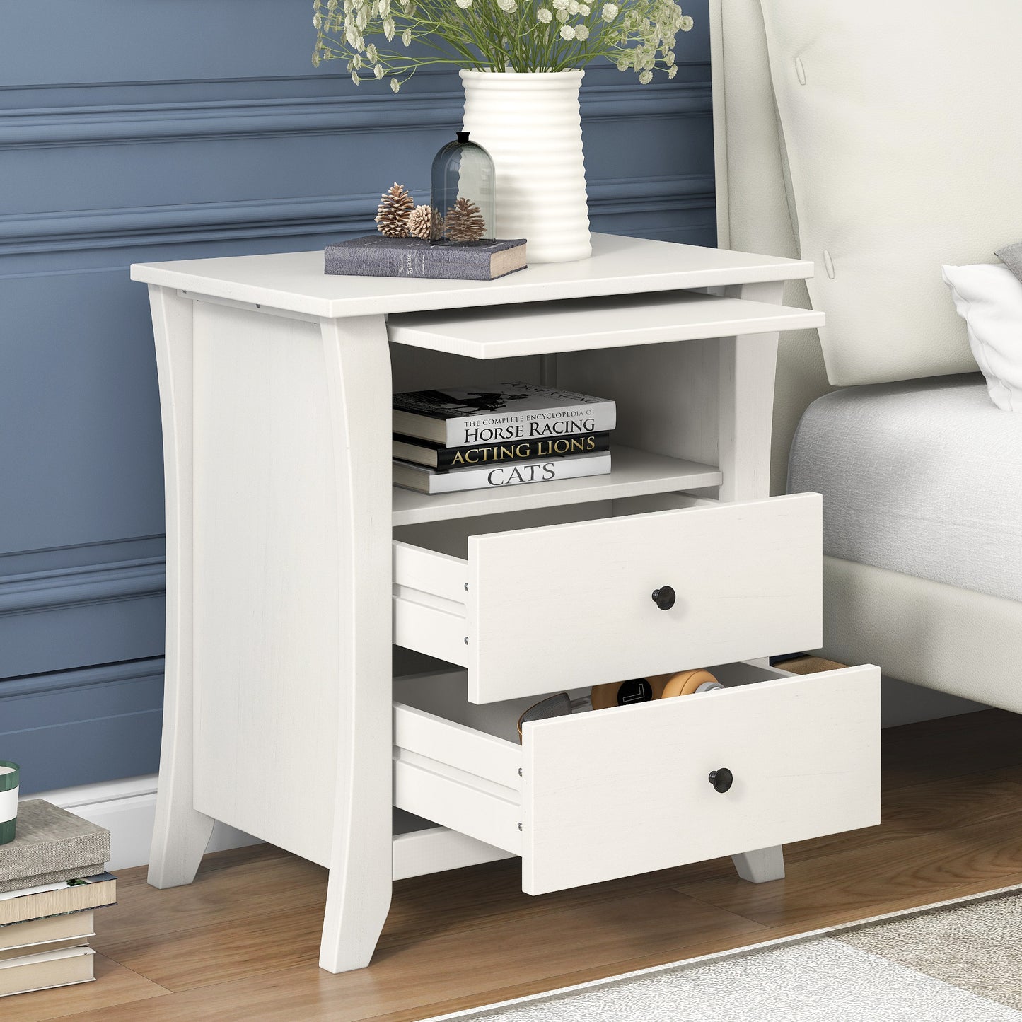 BTMWAY Nightstand with Drawers