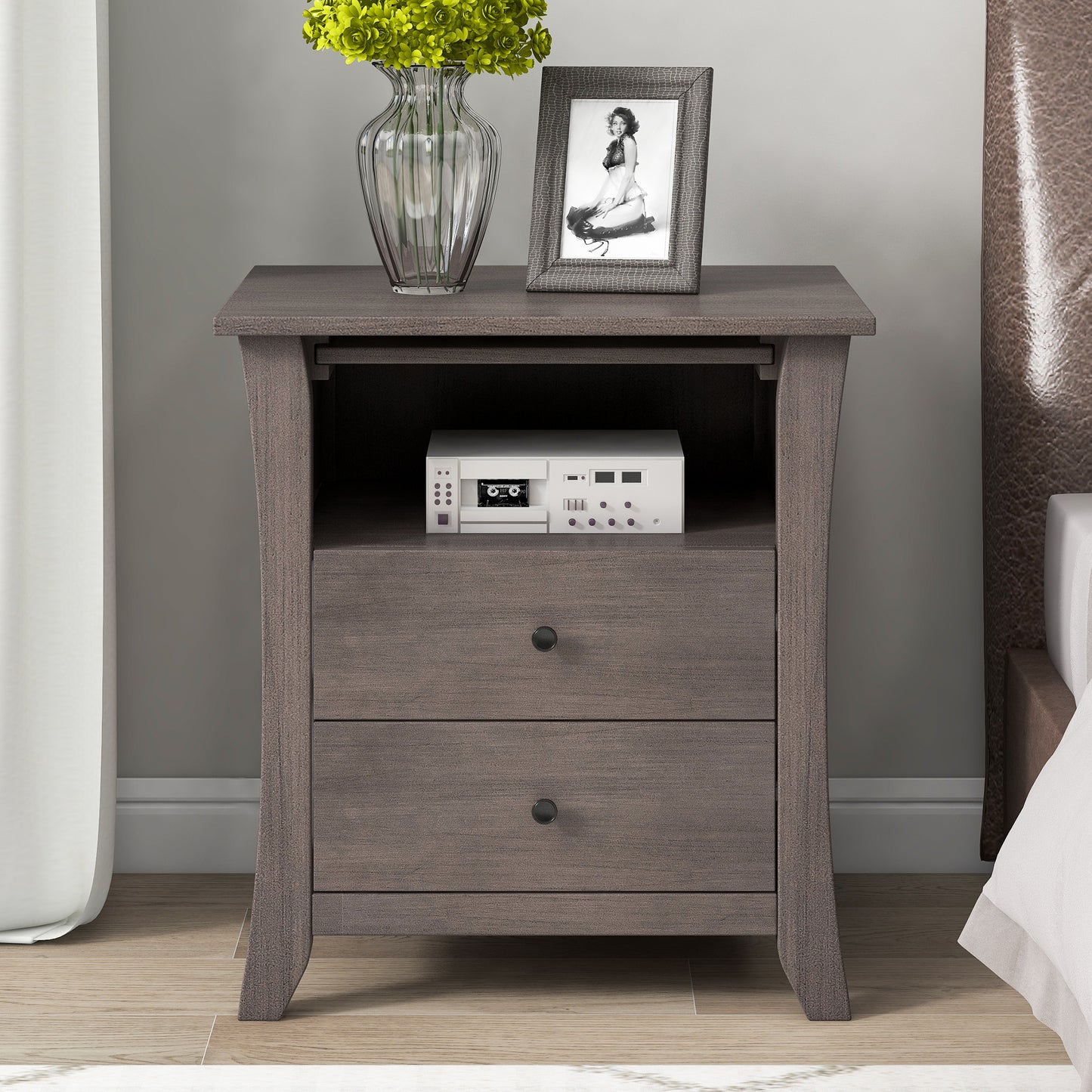BTMWAY Nightstand for Bedroom, LJC