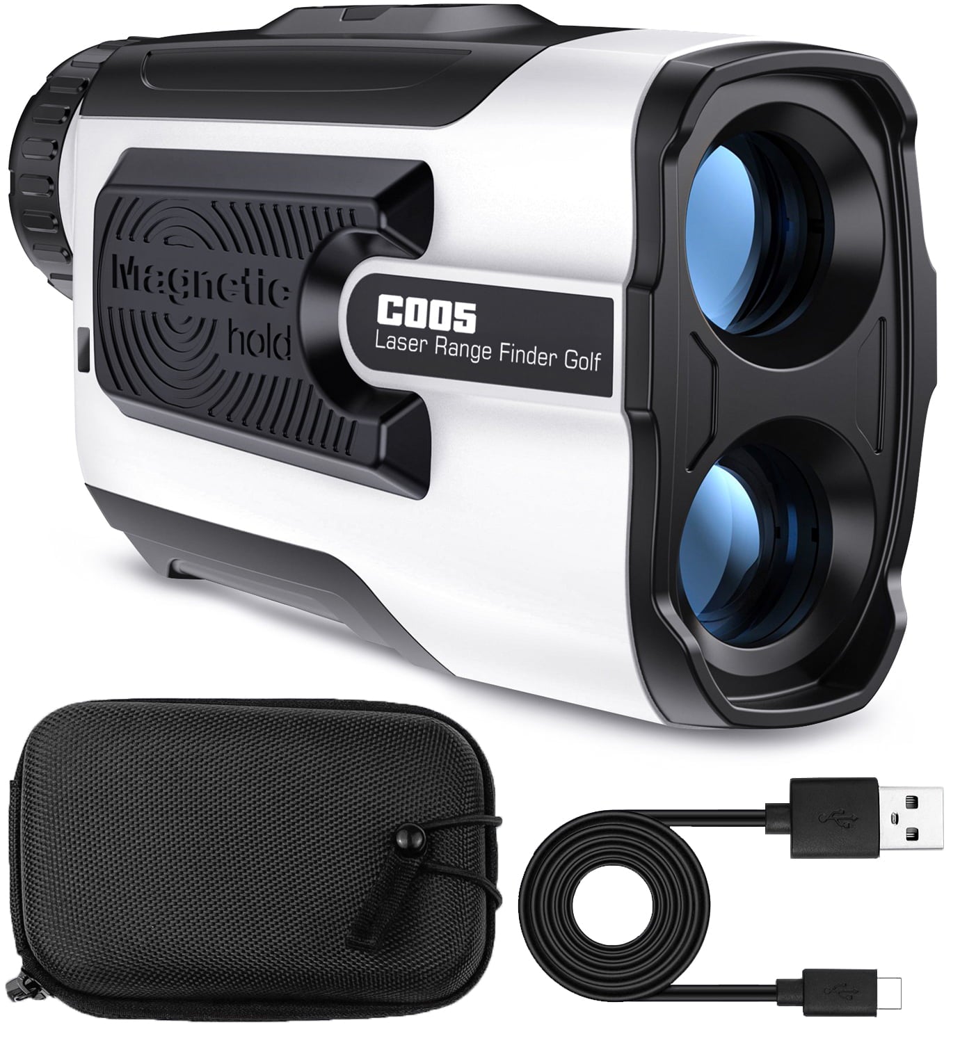 900 Yards Range Finder for Golf & Hunting, BTMWAY Laser Rangefinder with Slope, Golf Yardage Distance Rangefinder with High-Precision Flag Pole Locking | 7X Magnification View(Rechargeable Battery)