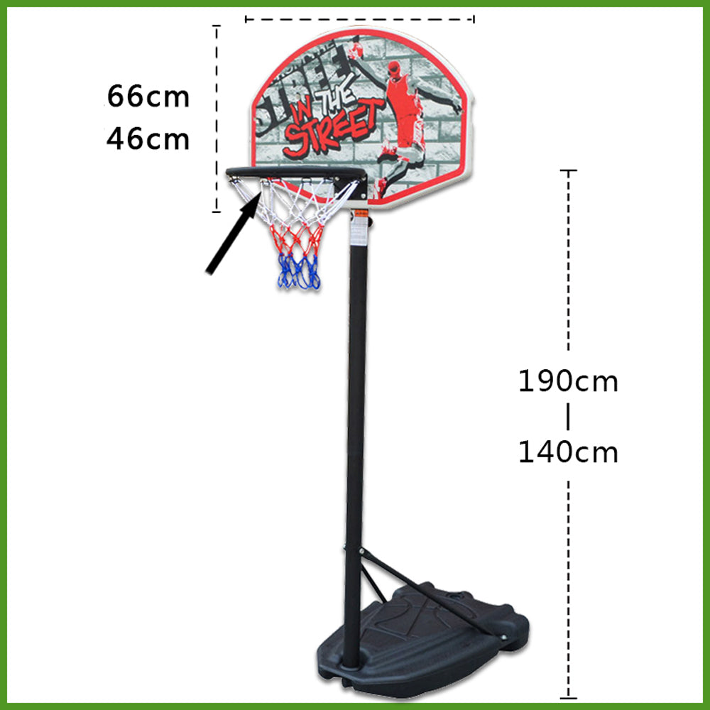 Portable Basketball Hoop, BTMWAY 5-10ft Height Adjustable Basketball Hoop for Adults Teens Kids, Basketball Goals System with Wheels, Indoor Outdoor Basketball Stand for Playground, Yard, Garden