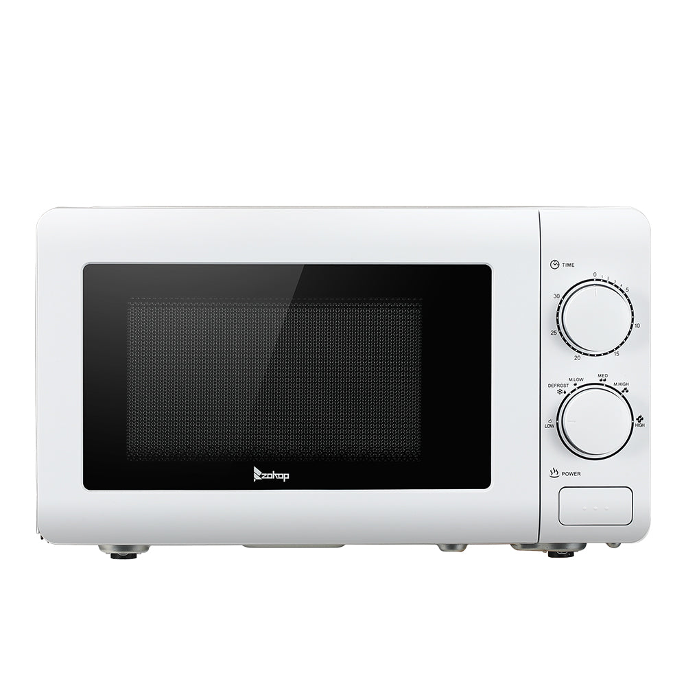 Microwave Ovens Countertop, BTMWAY 700 Watt Microwave Oven 0.7 Cu.Ft, Mechanical Dials Small Microwave Oven with 6 Power Levels, Durable Microwave Oven for Home, Office, Apartment, Dorm