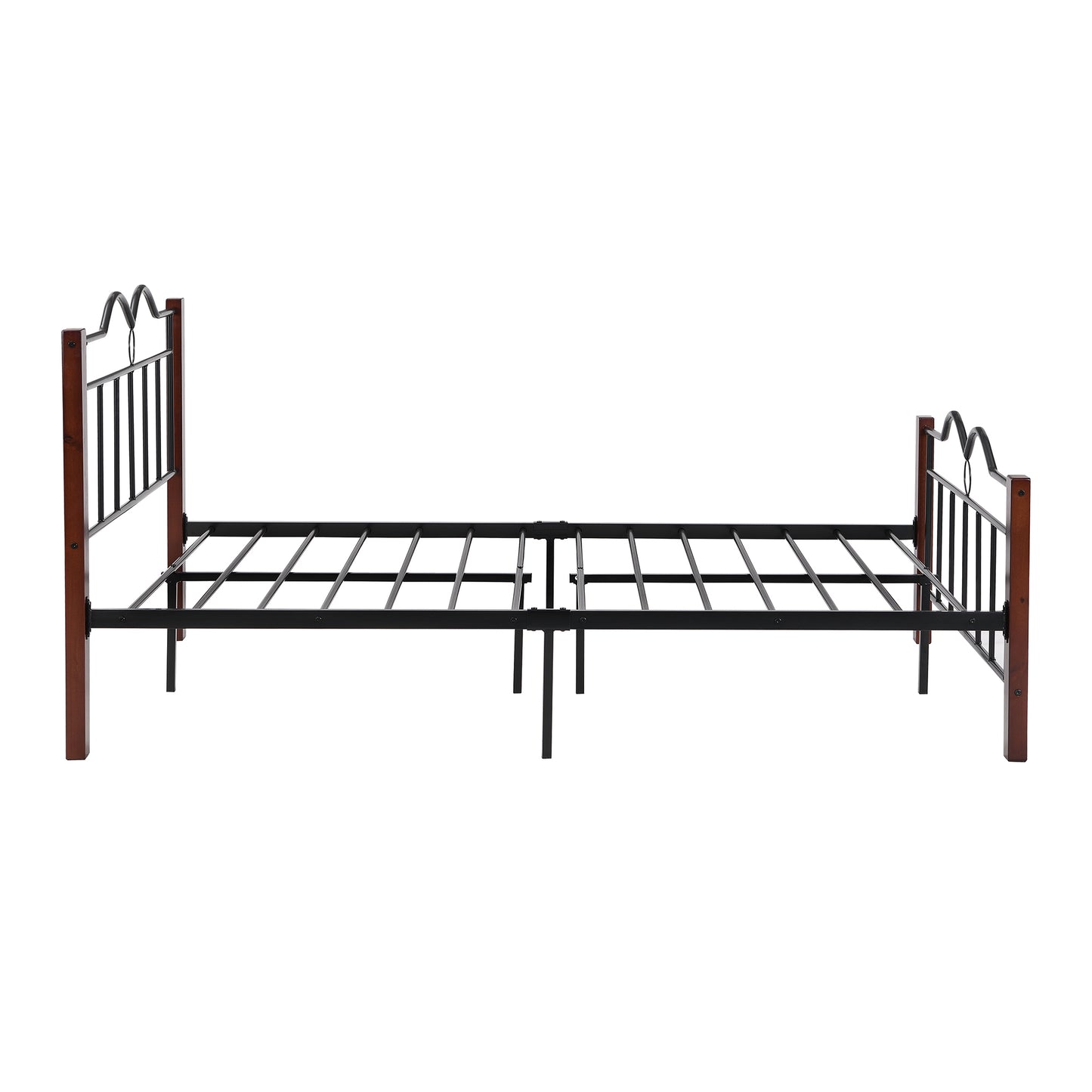 BTMWAY Twin Bed Frame, New Upgraded Metal Twin Size Platform Bed with Headboard and Footboard