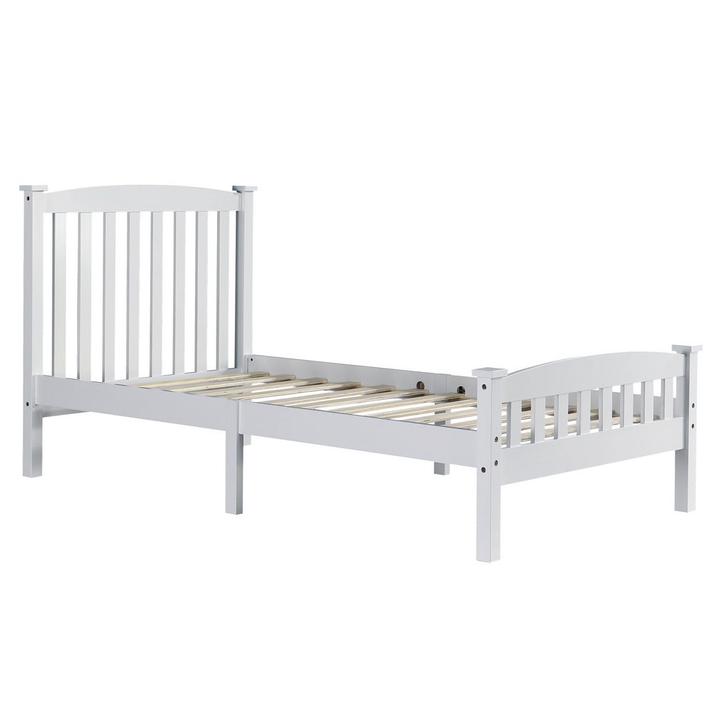 BTMWAY Twin Bed Frame with Headboard and Footboard, LJC