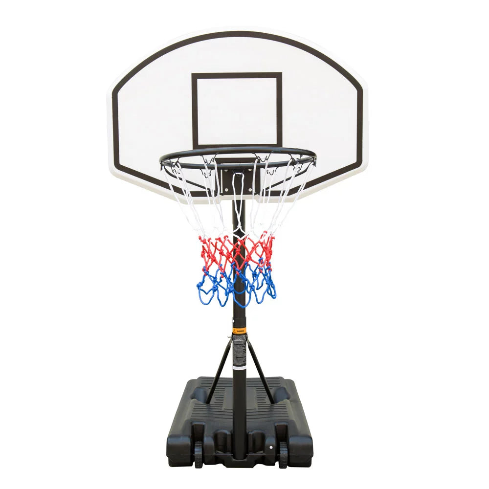 Swimming Pool Basketball Hoop, BTMWAY 3.1-4.7ft Adjustable Height Portable Poolside Basketball Goal with 35" X 24" Backboard, Made for Kids, Teens & Adults