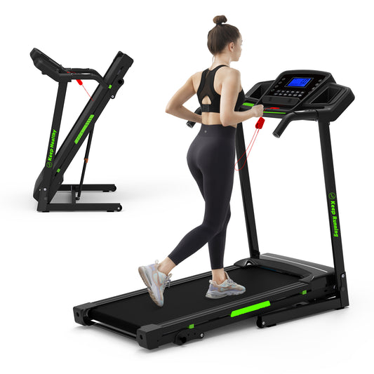 Foldable Treadmill with Incline, Treadmills for Home with 330LBS Capacity, Handrail Controls Speed, 3.5HP portable treadmills with APP, Pulse Monitor for Walking, Running & Cardio