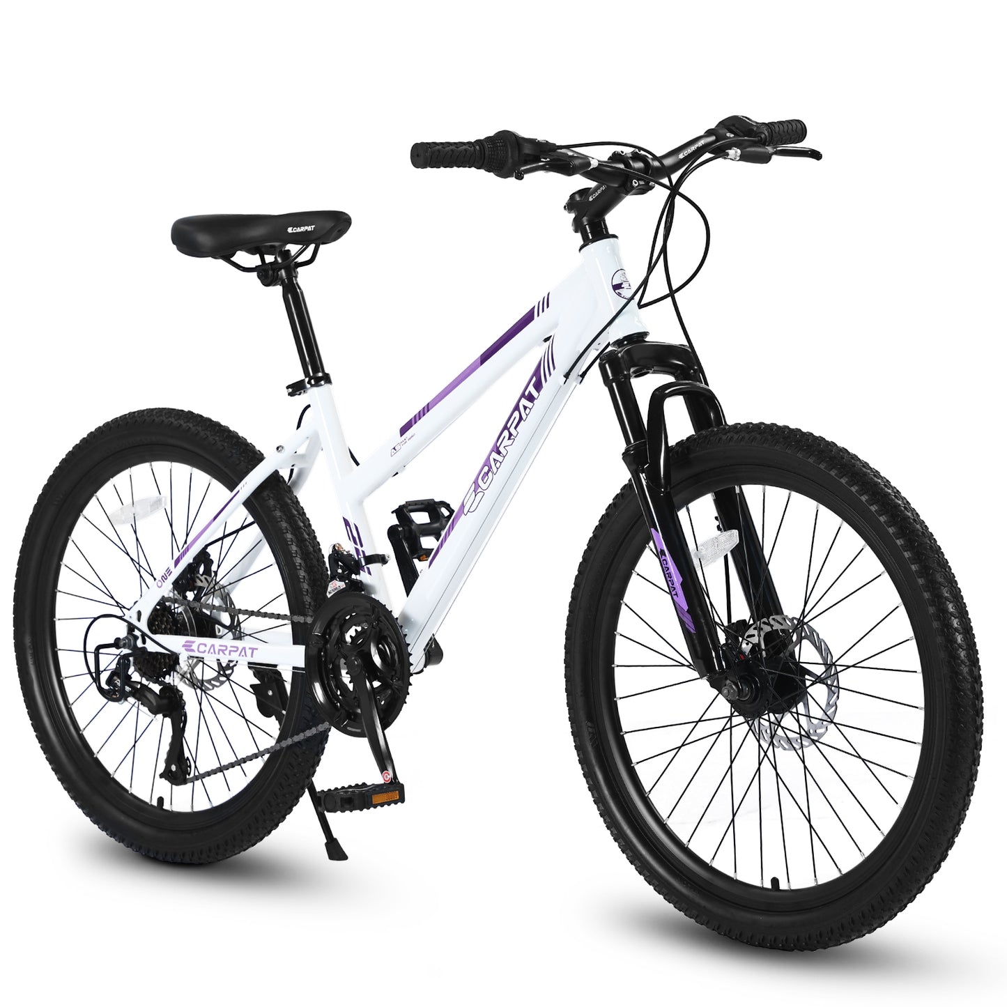 24 inch Womens Bicycles, Bicicletas Para Mujer for Teenagers Girls, Women MTB with Shimano 21 Speed Grip Shiter and Dual Hand Brakes