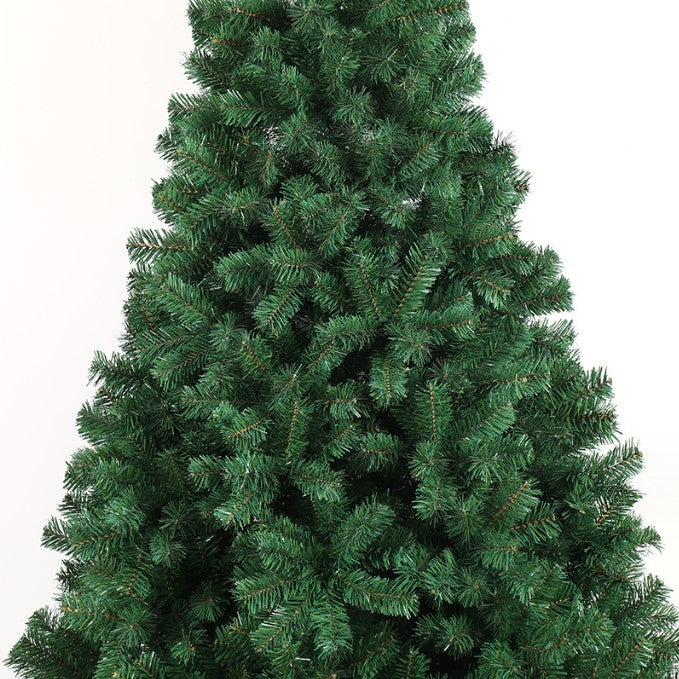 BTMWAY Artificial Christmas Tree Full Natural Spruce PVC Fir Tree, Foldable Metal Stand，Green