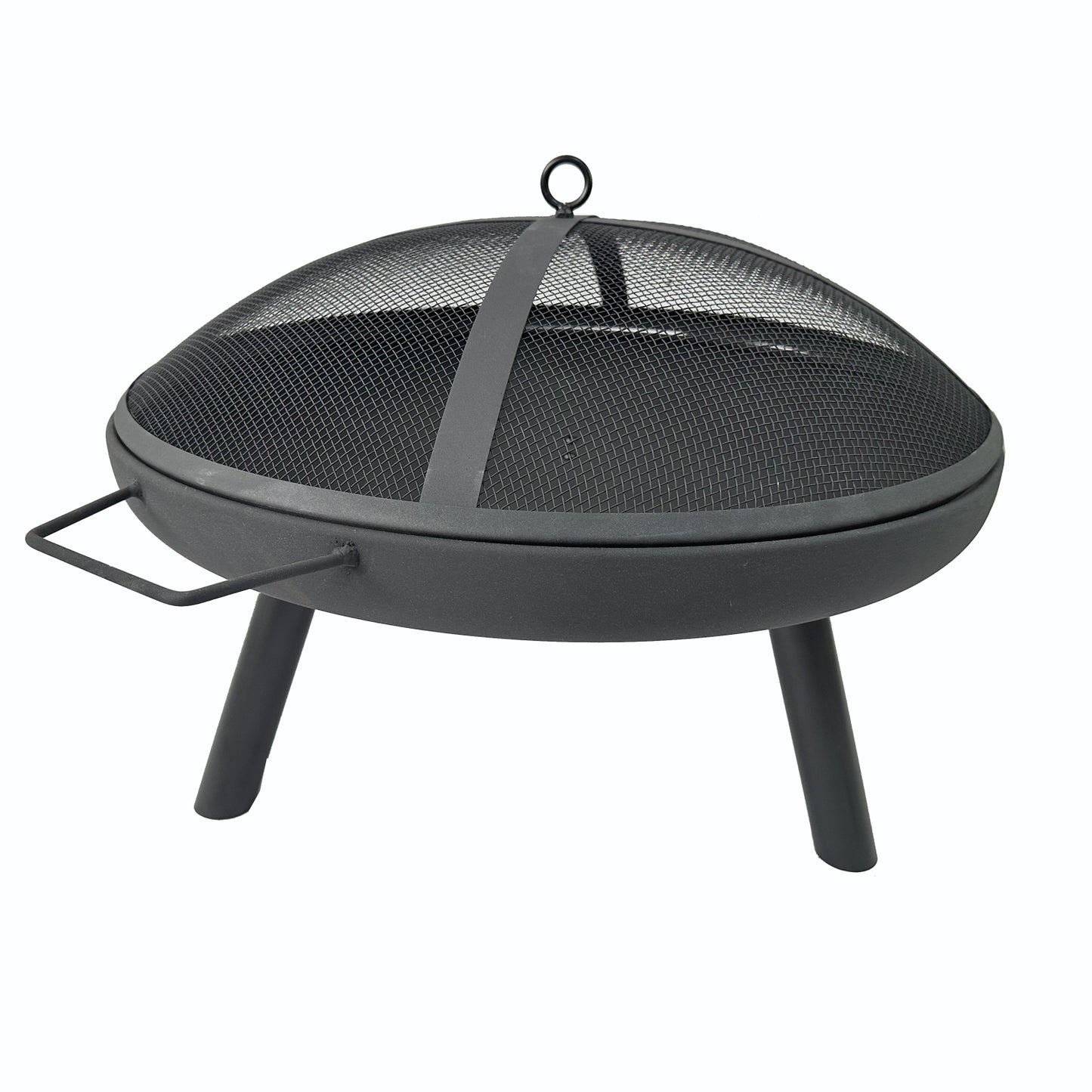 BTMWAY Fireplace Portable Fire Pit Grill, Fire Pit Backyard Party Stove Round, Wood Burning Fire Pits for Outside, for Camping, Picnic, Bonfire, Backyard, Party