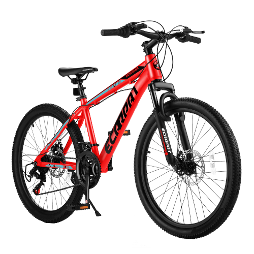 Mountain Bike for Women Girls, 24 inch Wheels Hardtail Adult Bicycle 21 Speed with Aluminium Frame, Dual Disc Brake, High-Quality Tires Bicicleta de Montaña