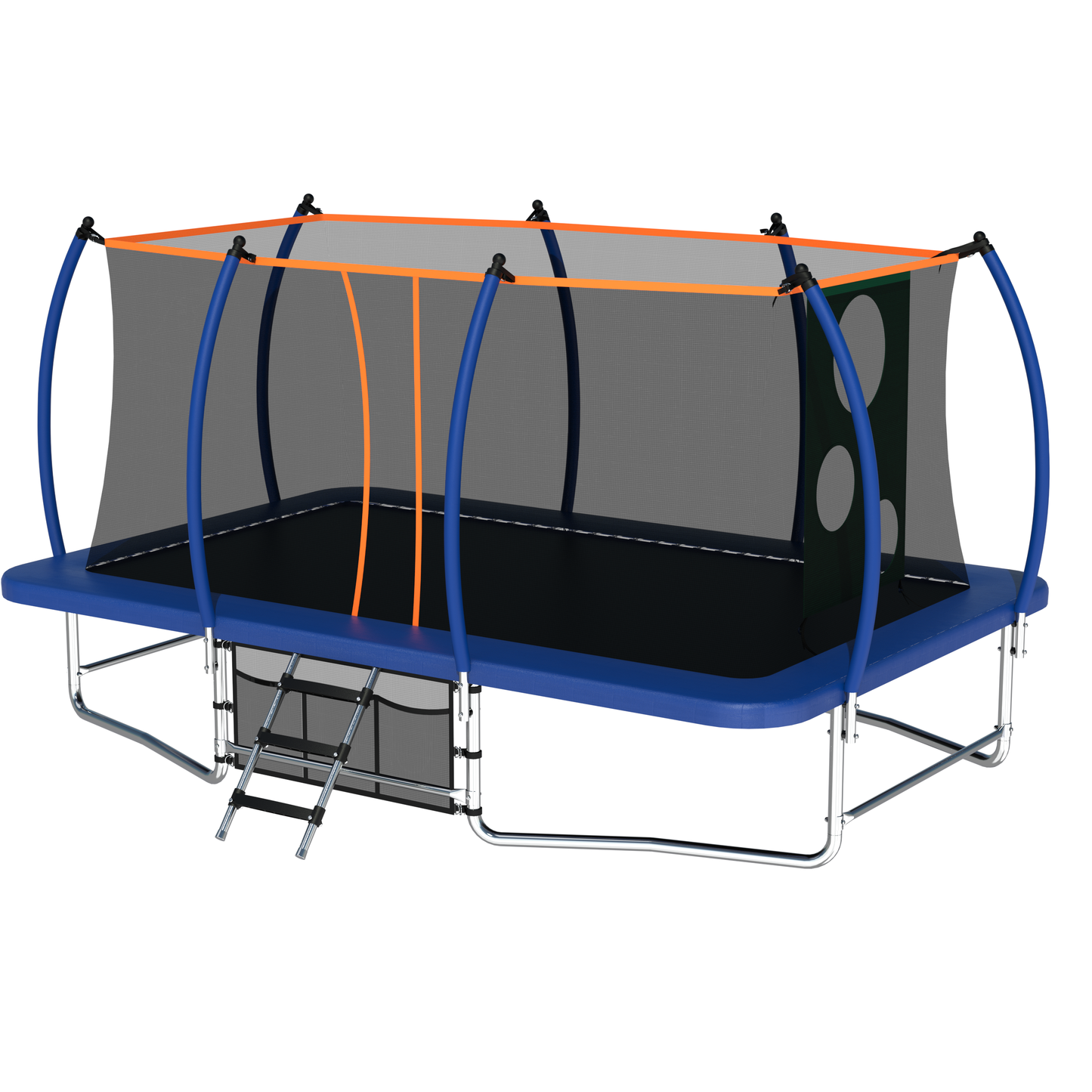 10X16FT Outdoor Square Trampolines for Kids Adults Long Rectangular Tumbling Trampoline