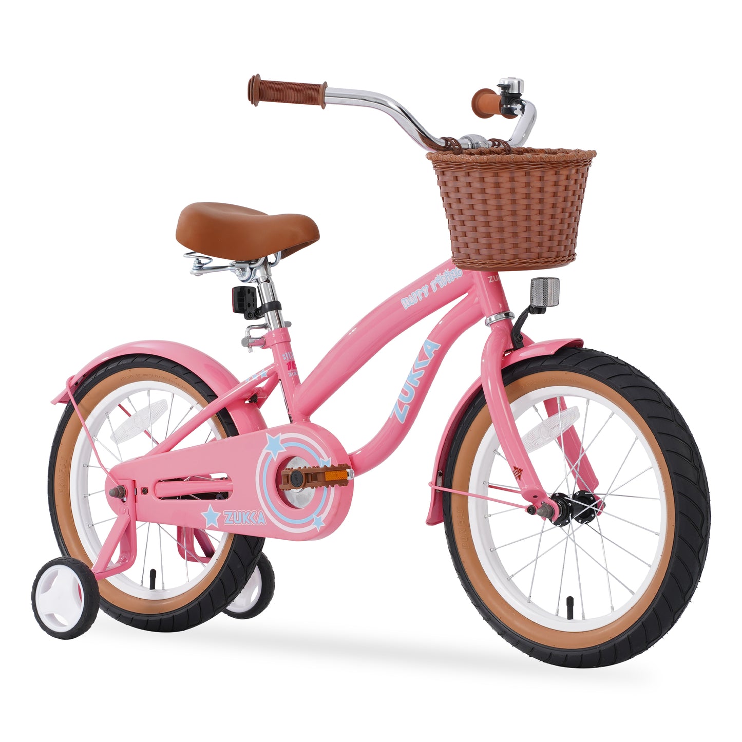 BTMWAY Angel Girls Bike 16 Inch Kids Bike with Training Wheels for 4-7 Years Old Girls,Toddler Bicycle