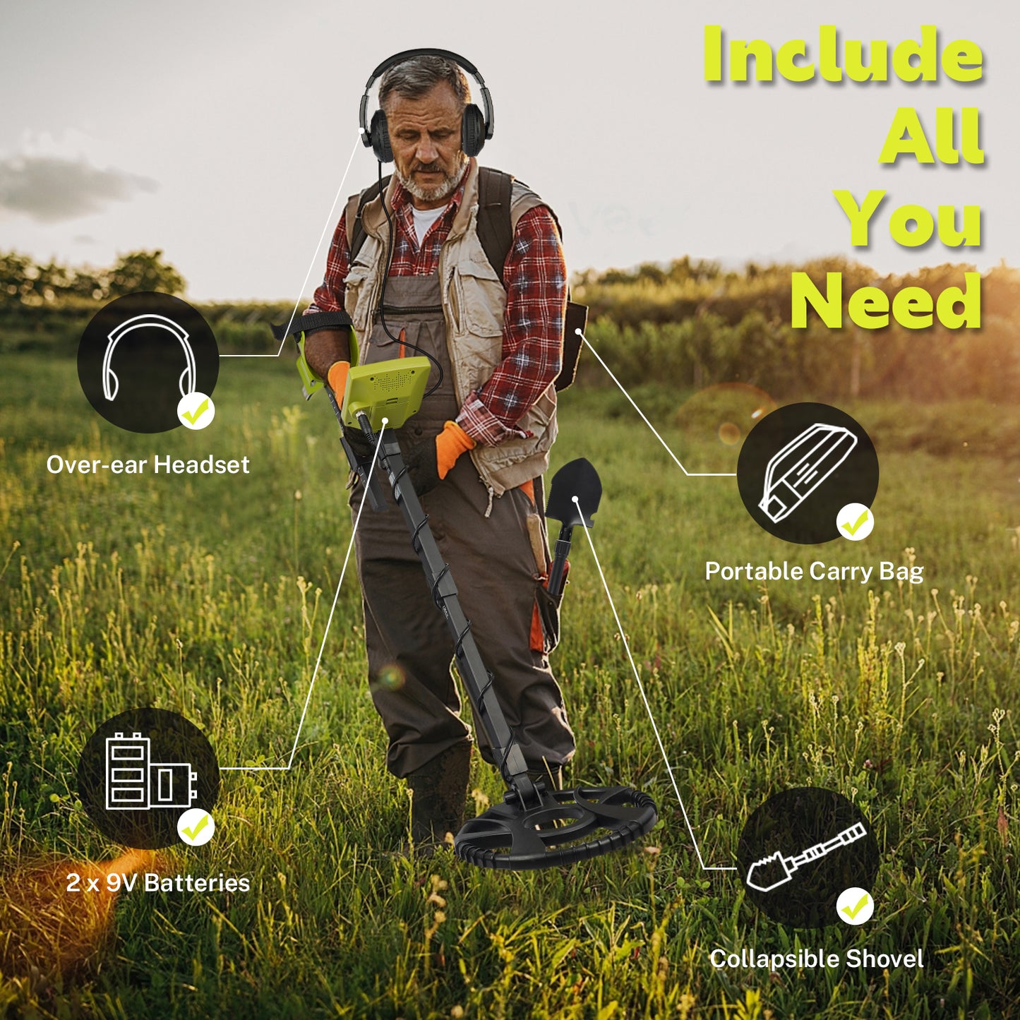 Metal Detector for Adults Kids Waterproof, BTMWAY Professional Higher Accuracy Gold Detector - 5 Detection Modes | Bigger Backlit LCD Display | New Advanced DSP Chip (10" IP68 Waterproof Coil), AU10