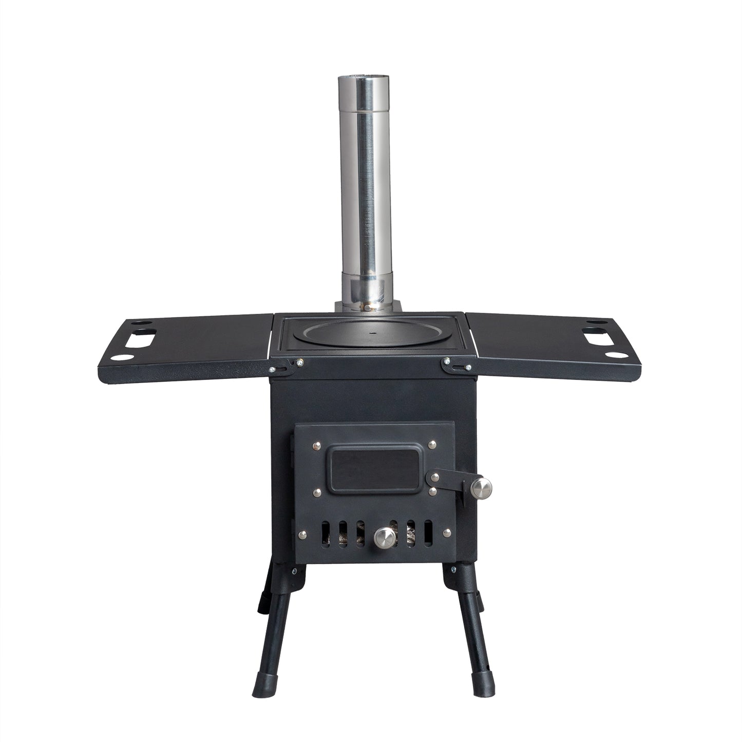 BTMWAY Wood Camping Stove Black 57.5*31*37cm