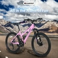 Youth/Adult Mountain Bike, 26 inch Womens Bicycles, Bicicletas Para Mujer for Teenagers Girls, Women MTB with Shimano 21 Speed Grip Shiter and Dual Hand Brakes, Pink