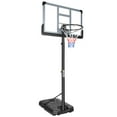 BTMWAY 6.5-10ft Height Adjustable Basketball Hoop Outdoor/Indoor, Portable Basketball Hoop for Kids Youth and Adults in Backyard, Youth Basketball Goal with Wheels, 44 inch Basketball Backboard