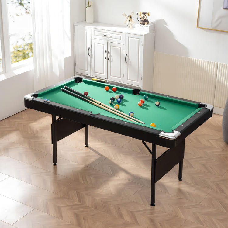 BTMWAY Outdoor Portable Pool Table for adults, Billiard Tables Game Ta ...