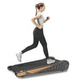 BTMWAY Walking Pad Treadmill with 8% Incline, Under Desk Treadmill with LCD Display, Portable Treadmill with Remote Control, Small Treadmill with 2.0 HP Peak Power, Running Treadmill for Small Space