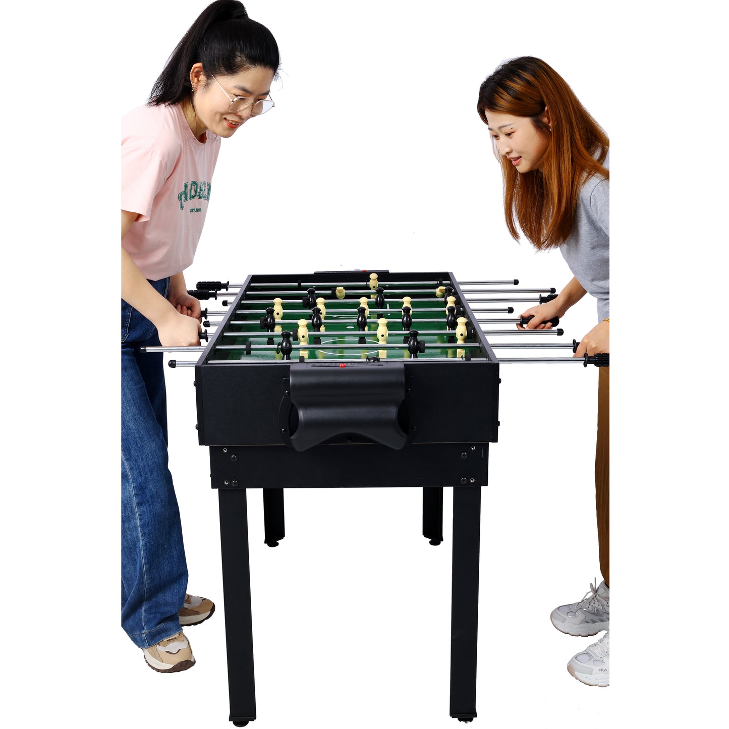 BTMWAY 5-in-1 Multi Game Table, Combo Game Table Set for Game Room, Multifunctional Game Table with Basketball,Billiards, Push Hockey,Ping Pong,Foosball, Perfect for Kids and Families