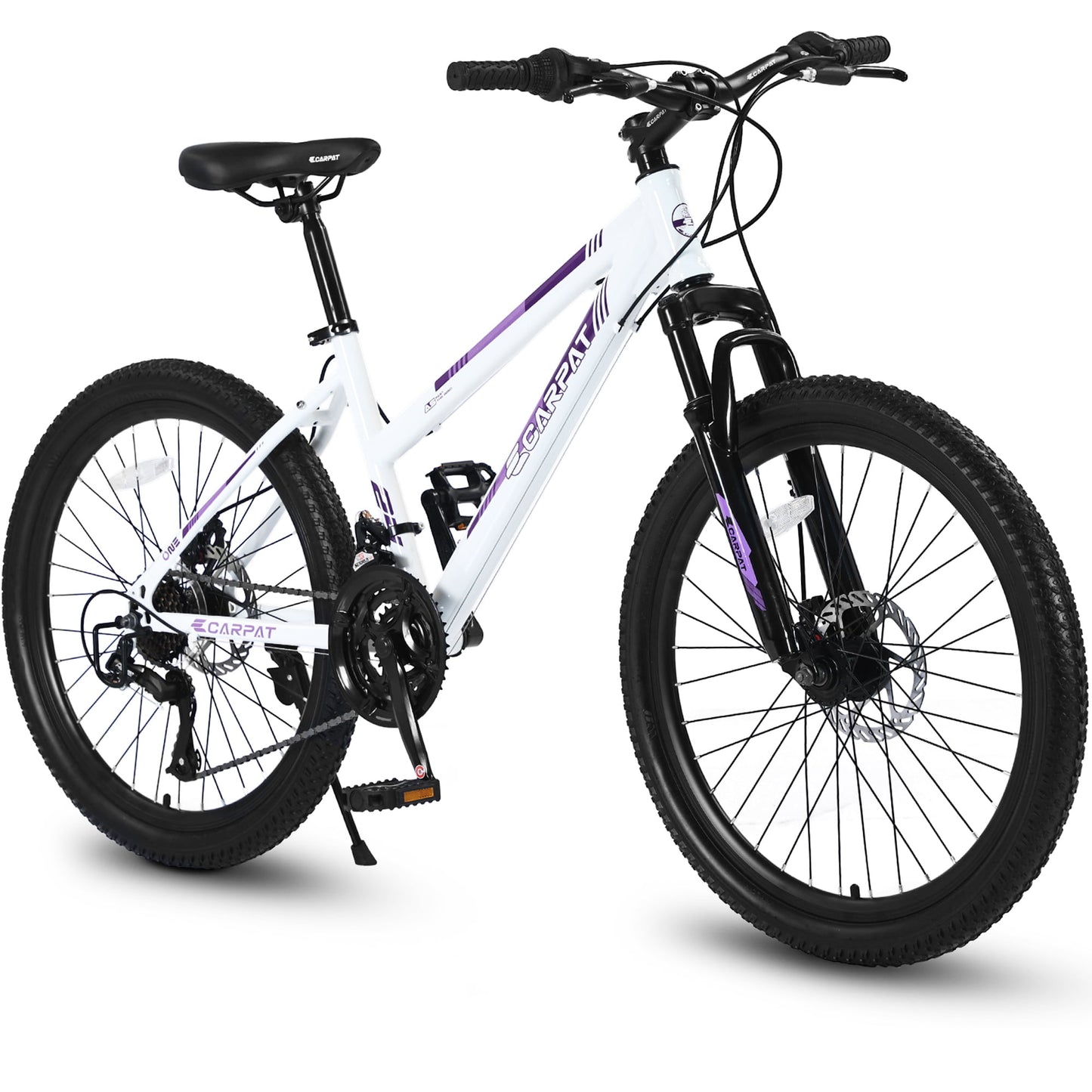 26 inch Womens Bicycles, Bicicletas Para Mujer for Teenagers Girls, Women MTB with Shimano 21 Speed Grip Shiter and Dual Hand Brakes, White