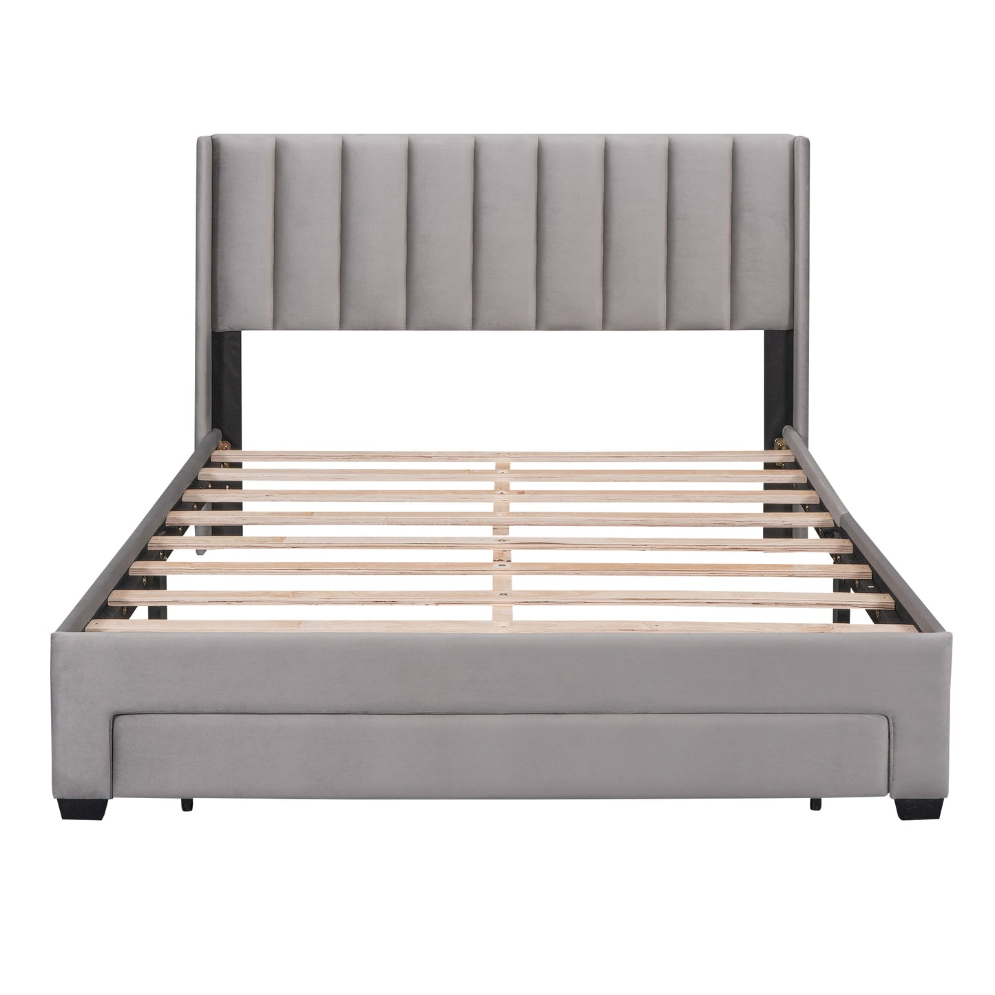 BTMWAY Queen Platform Bed Frame with Storage, LJC01