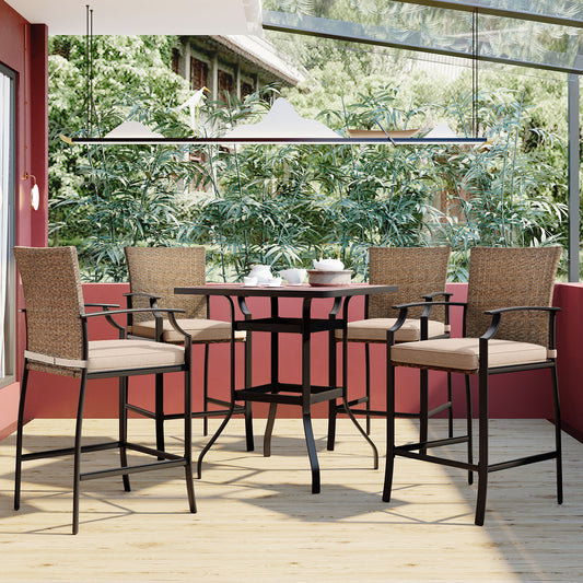 5pcs High Top Outdoor Dining Furniture Set, N323