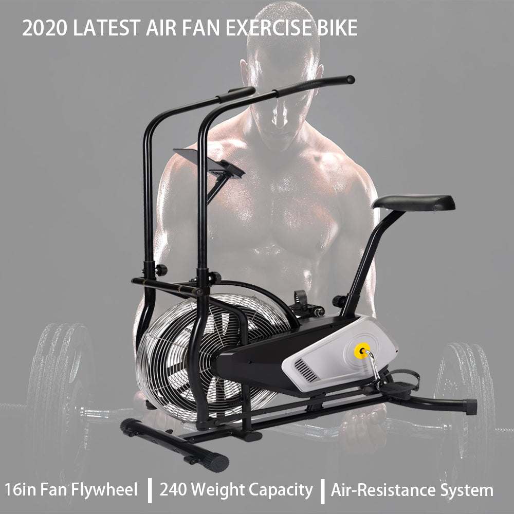 Air Fan Upright Exercise Bike Cardio Fitness Upright Fan Bike for