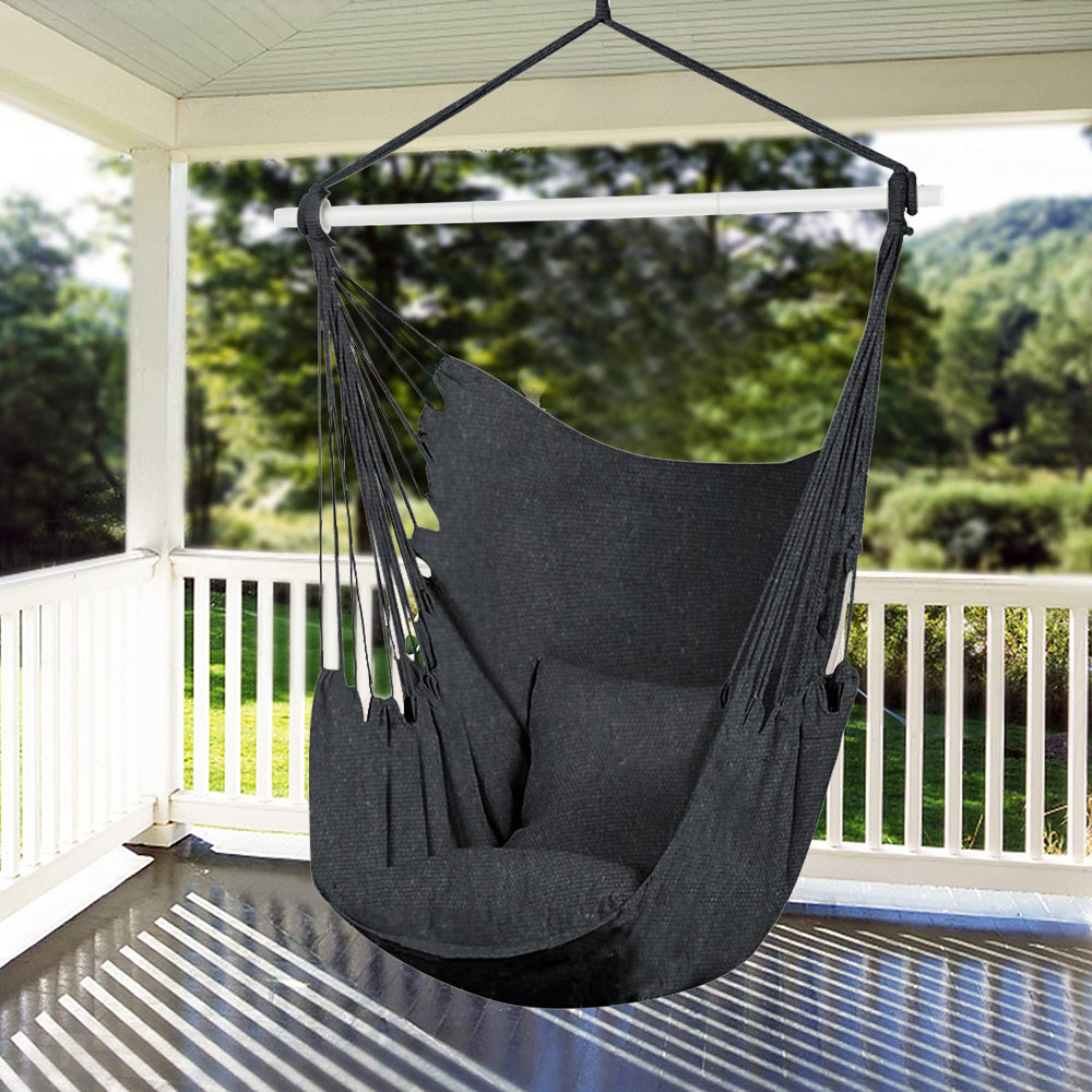 BTMWAY Hammock Chair Hanging Rope Swing, A3958