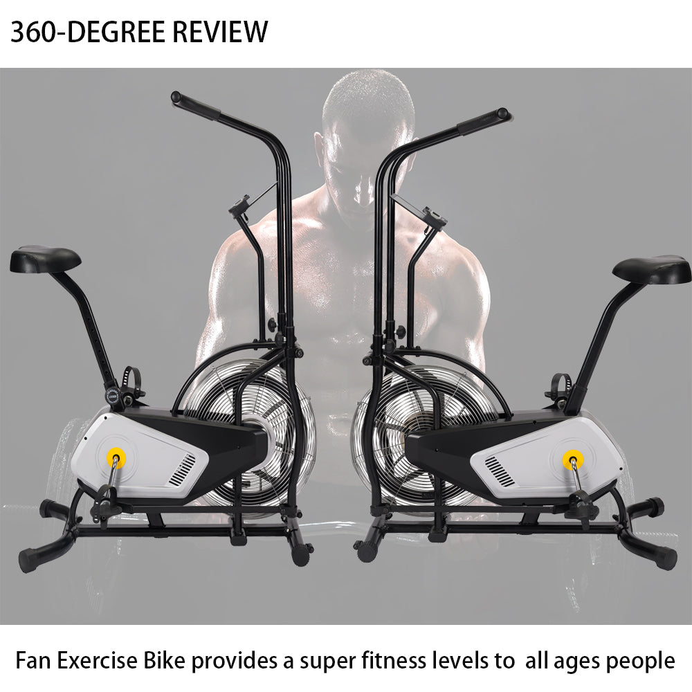 Air Fan Upright Exercise Bike Cardio Fitness Upright Fan Bike for