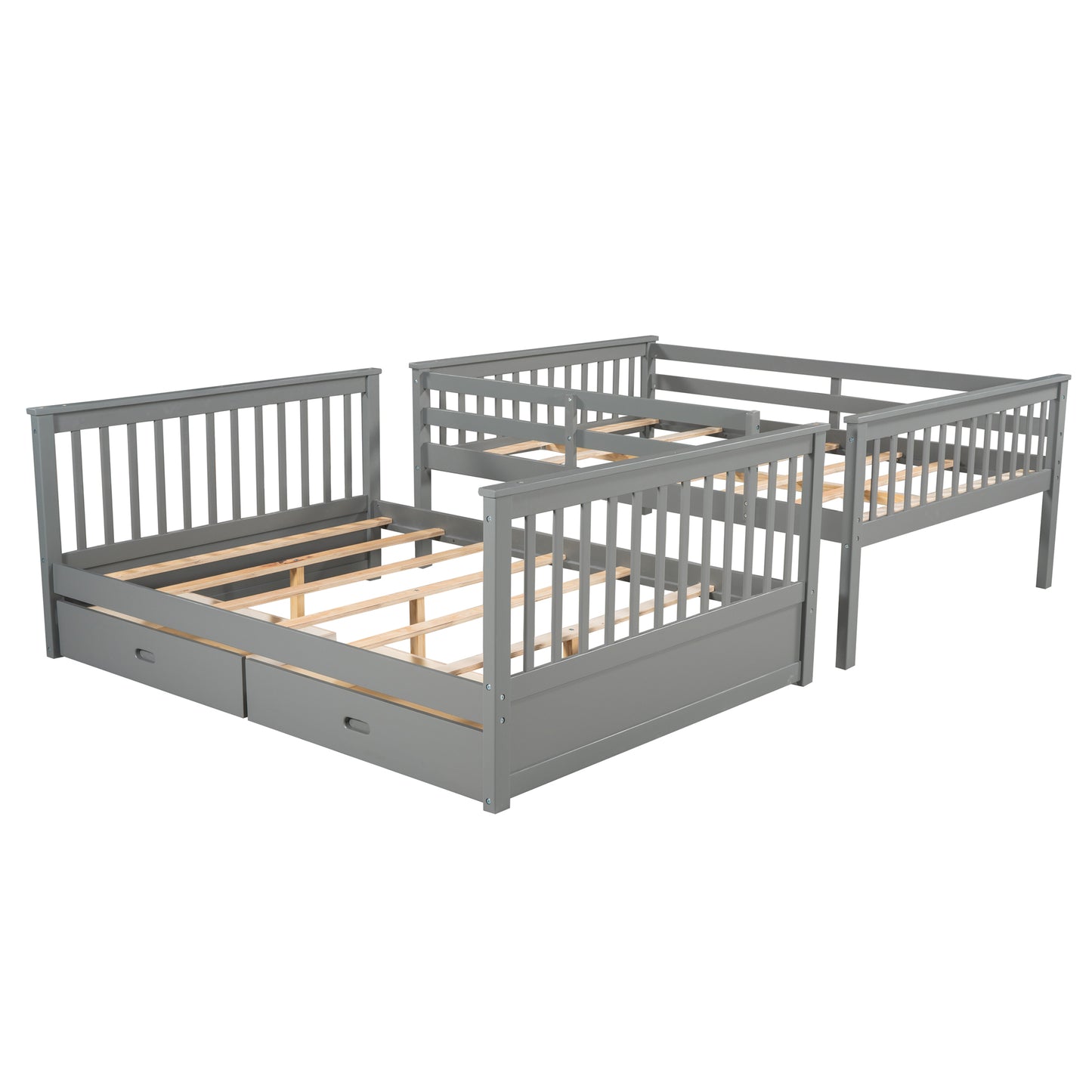 BTMWAY Bunk Bed with Storage, LJC