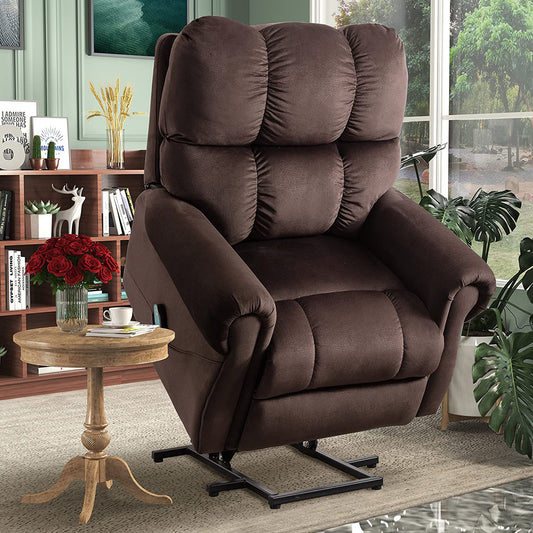 BTMWAY Power Lift Recliner, Electric Lift Chair with Heat Therapy and Massage Function, Power Reclining Sofa with Remote Control