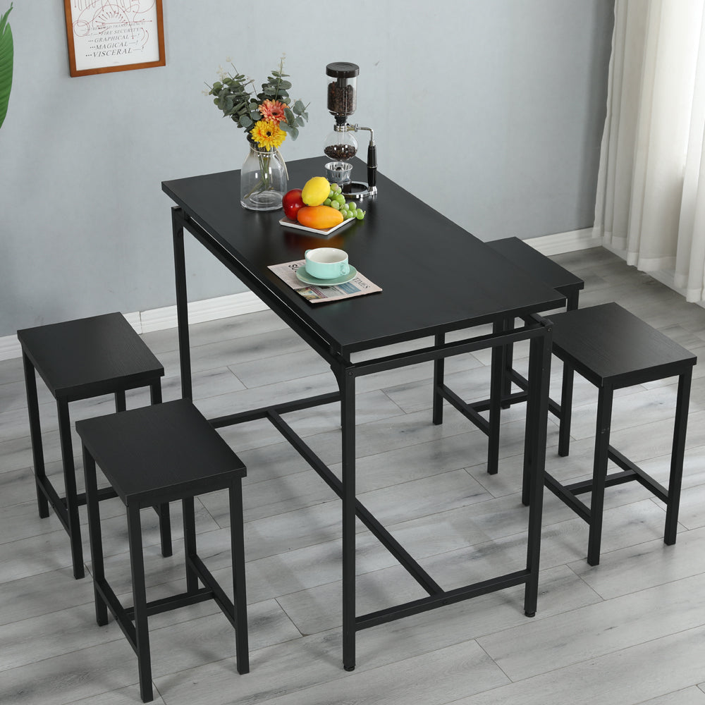 BTMWAY Espresso Pub Dining Set, for Living Room, Kitchen Room, Dining Room-A100