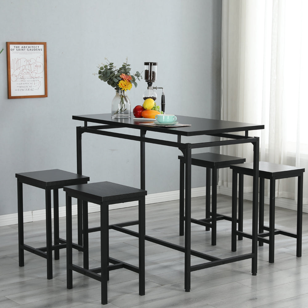 BTMWAY Espresso Pub Dining Set, for Living Room, Kitchen Room, Dining Room-A100