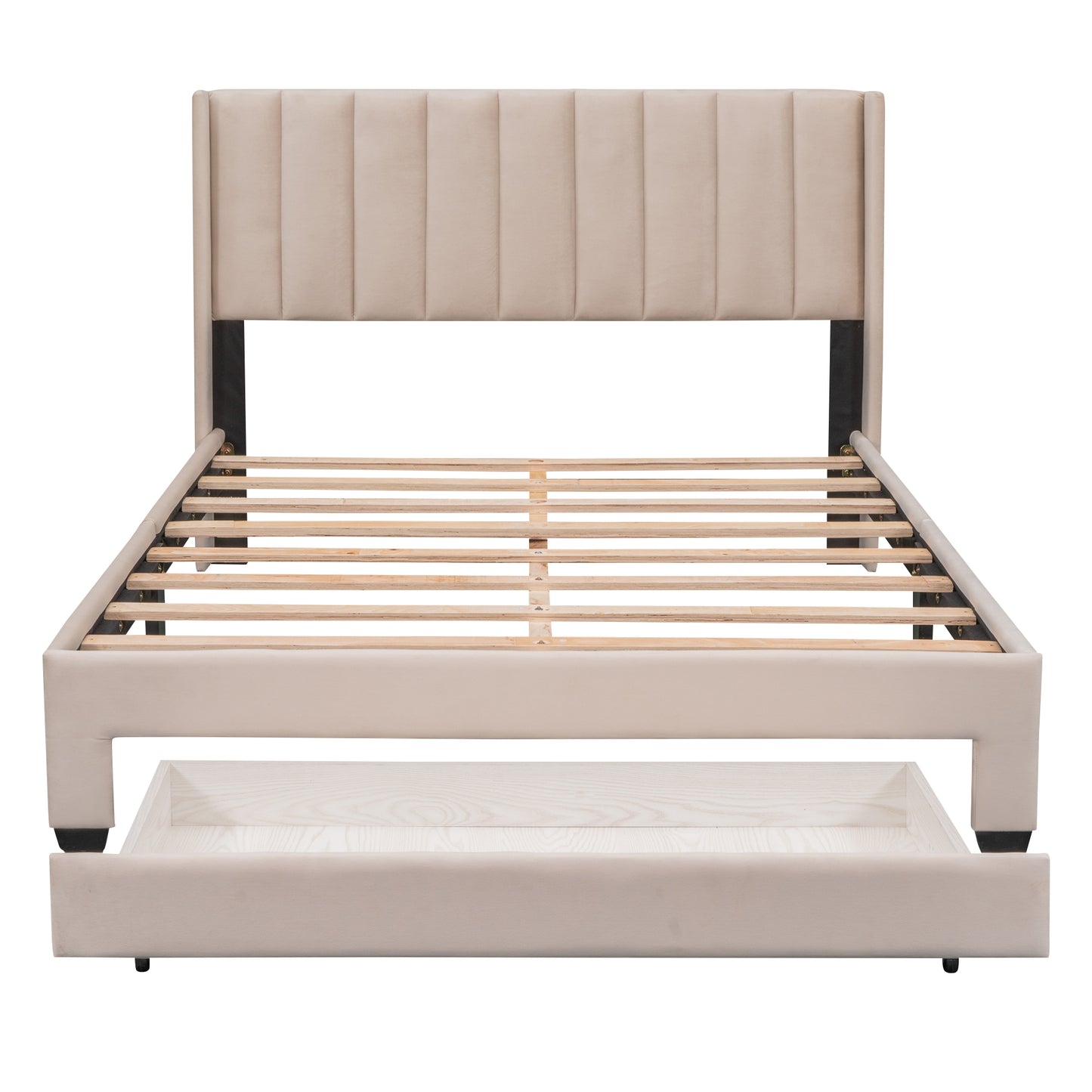 BTMWAY Queen Platform Bed Frame with Storage, LJC01