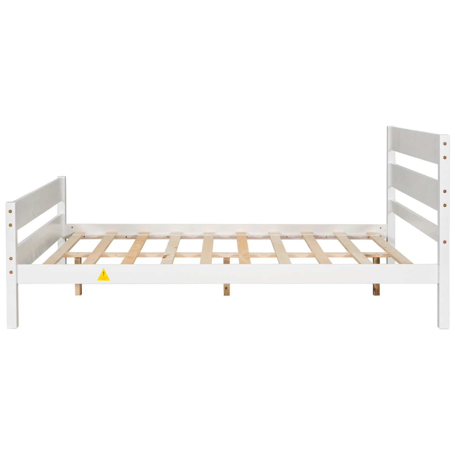 BTMWAY Twin Bed Frame with Headboard, Wood Platform Bed Frame, Modern Twin Size Bed Frame for Kids Teens, No Box Spring Needed, LJC