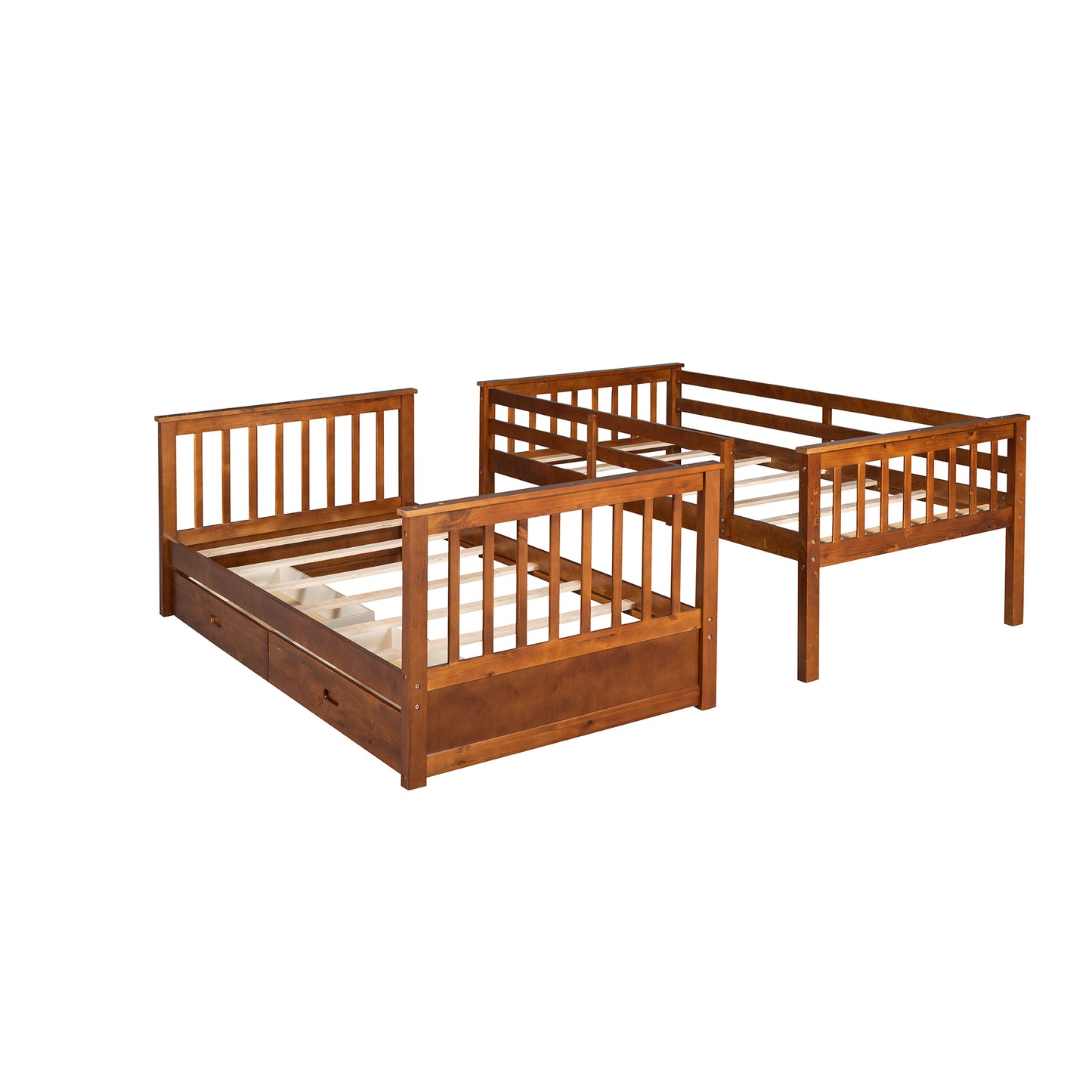 BTMWAY Bunk Bed with Storage, LJC